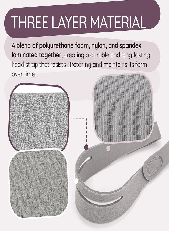 Ximoon 2 Pack N30i CPAP Headgear Strap Compatible with Resmed AirFit N30i/P30i CPAP Nasal Pillows Mask - Adjustable Headband C Pap Replacement Supplies Part - Image 4